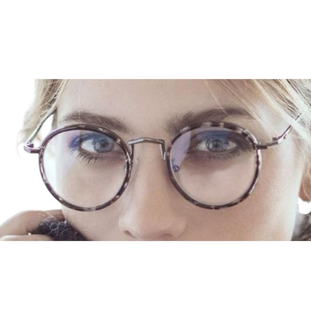 Le Petit Lunetier Brown Tortoiseshell Round Blue Light Eyeglasses - Picture 9 of 9